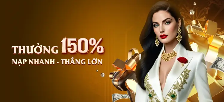 Thưởng 150% khi nạp tiền tại K9BET